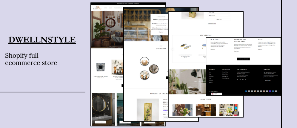 Shopify store portfolio screenshot 3